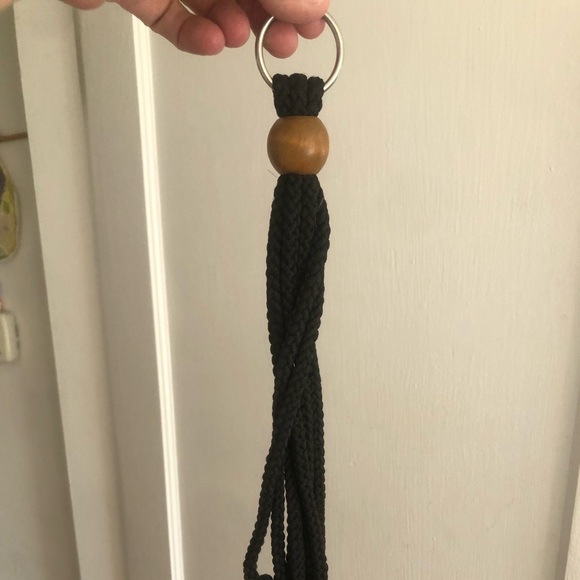 ✨NWOT✨ Black Macrame Plant Holder - 36” - Picture 2 of 3
